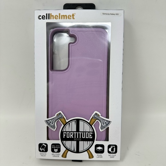 Cellhelmet Accessories - Cellhelmet Fortitude Series for Galaxy S22 5g Lilac Blossom Purple - NEW